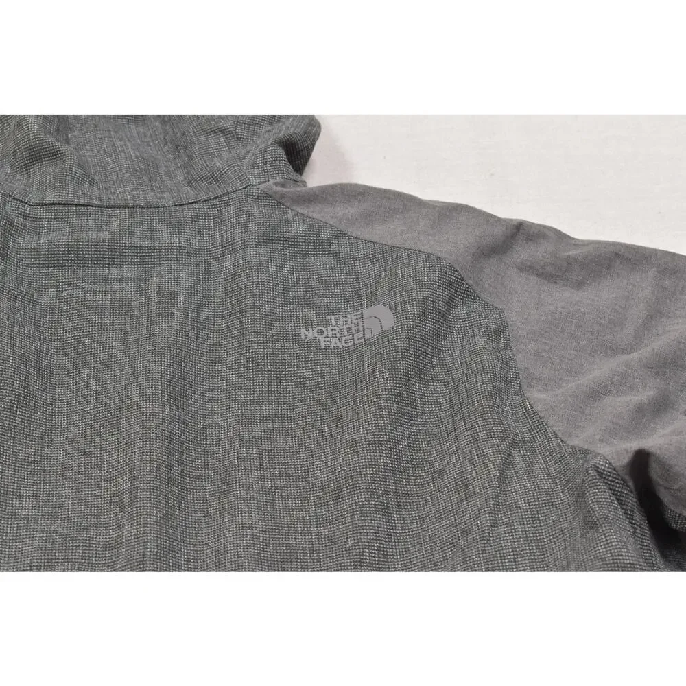 The North Face Men's Large Gray Goose Down Hooded Puffer Jacket Glacier Mixe